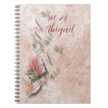Elegant Nature Embossed spiral notebook