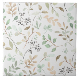 Elegant Nature Floral Decorative Tile Accent Kakelplatta