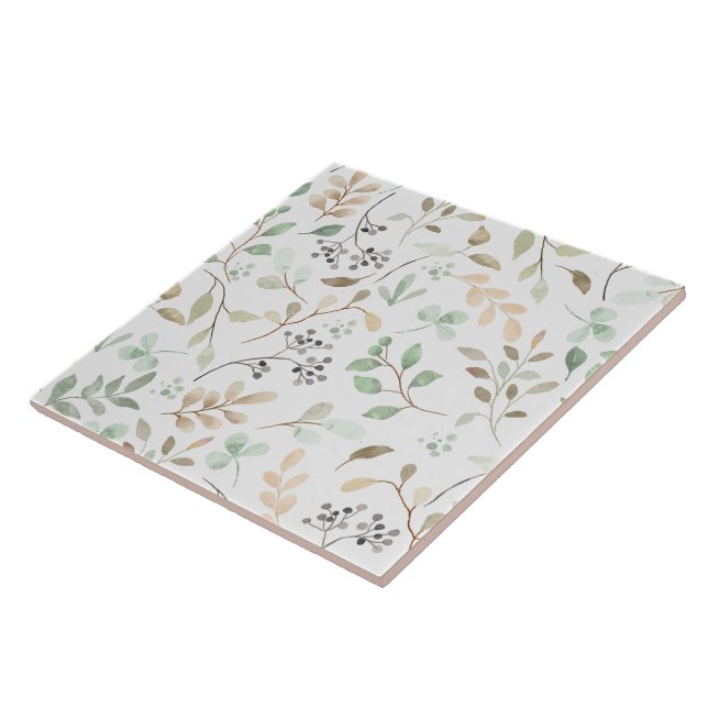 Elegant Nature Floral Decorative Tile Accent Kakelplatta (Sidan)