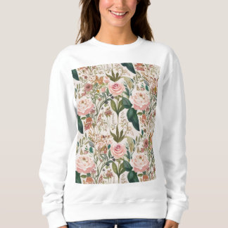 Elegant Naturinspirerat Blommönster Wildblommor T Shirt