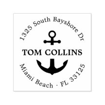 Elegant Nautical Anchor | Rund Returadress