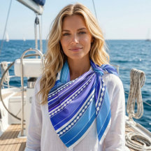 Elegant Nautical Multicolor med vit stripe