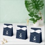 Elegant Nautical Navy Blue Anchor Presentaskar<br><div class="desc">Add a polished, maritime touch to your celebration with these minimalist nautical favor boxes. Featuring a crisp white anchor set against a deep navy blue background, these boxes perfectly capture the timeless elegance of the sea. Whether you are hosting a boat naming ceremony, a yacht club luncheon, or a coastal-themed...</div>