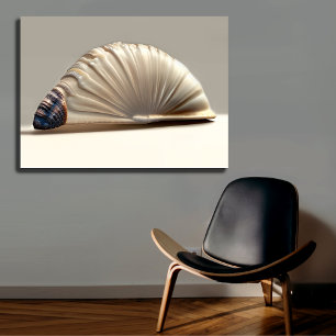 Elegant Nautilus Spiral Wall Art Canvastryck