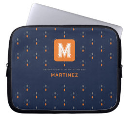 Elegant Navy Blue Laptop Sleeve