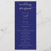 Elegant Navy Blue och Silver Bröllop