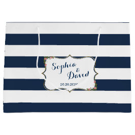 Elegant Navy Blue Rand Bröllop Anpassningsbar Bag