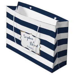 Elegant Navy Blue Rand Bröllop Anpassningsbar Bag