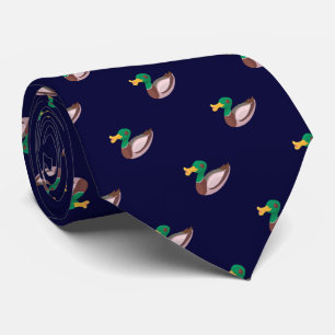 Elegant Navy Blue Vild Anka Mönster Slips