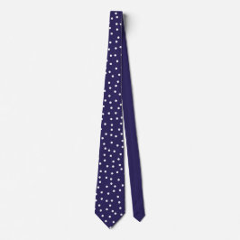 Elegant Navy Blue White Dots Pattern Groom Gift   Slips