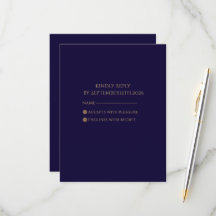 Elegant Navy & Guld Art Deco Personlig