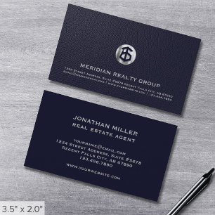 Elegant Navy Professionell Real Gods Visitkort