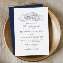 Elegant Navy Rustic Barn Bröllop