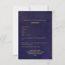Elegant Navy Velvet Guld accents Bröllop OSA