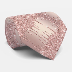 Elegant Neck Tie Ro Guld Glitter-drivrutiner Slips