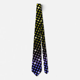 Elegant Neon Glowing polka dots glitter mönster Slips