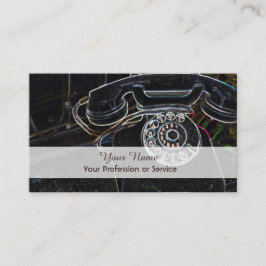 Elegant Neon-popup-Affärskort för telefonautomater Visitkort