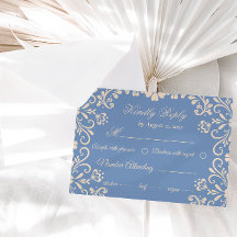 Elegant Neutral Dammig Blå Bröllop