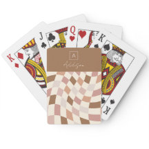 Elegant Neutral Rutig Personlig Monogram