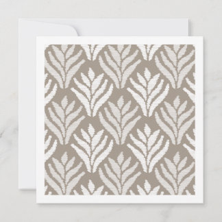 Elegant neutral taupe-minimal bladstjälk konstkort anteckningskort