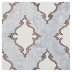 elegant neutralt beige damask ikat tribal mönster tyg