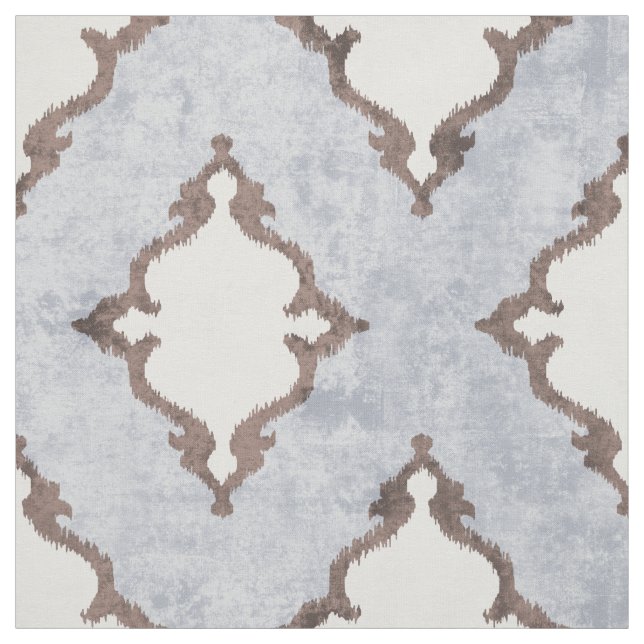 elegant neutralt beige damask ikat tribal mönster tyg (Provkarta)