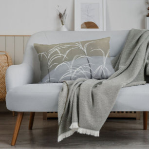 Elegant Neutralt Modern Minimalist Japansk Art Prydnadskudde