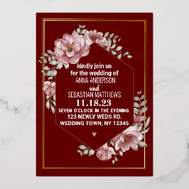 Elegant Neutralt Vattenfärgning Blommigt Bröllop F