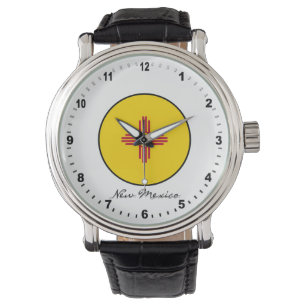 Elegant New mexico Watch & New Mexican Flagga / US Armbandsur