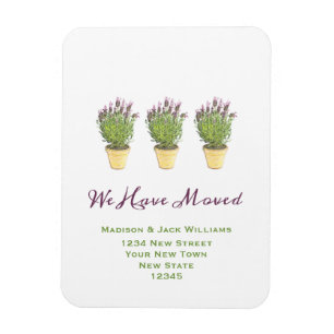 Elegant New of adress Meddelande om Flytta Magnet