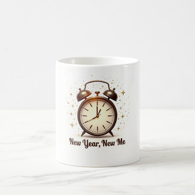 Elegant New Year New Me Mug Kaffemugg (Center)