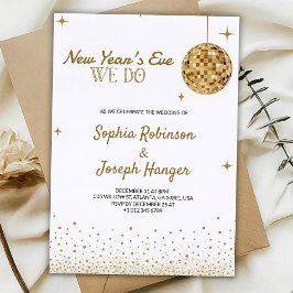  Elegant New Year's Eve wedding invitation  Inbjudningar