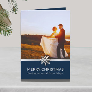 Elegant Newlywds God jul-mappat kort