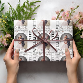 Elegant Newlyweds & Mrs Bröllop Presentpapper