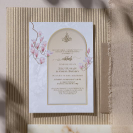 Elegant Nikkah Bröllopsinbjudan | Magnolior Inbjudningar