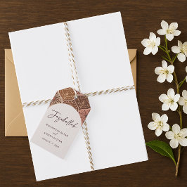 Elegant Nikkah Islamic Bröllop Tack för dina favor Presentetikett