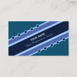 Elegant noble blue stripe-affärskort visitkort