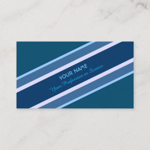 Elegant noble blue stripe-affärskort visitkort
