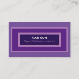 Elegant noble violet boxed-affärskort visitkort