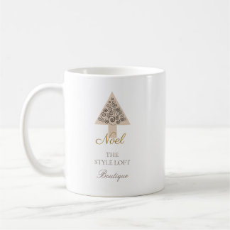 Elegant Noel julgran för boutiquebutik Kaffemugg