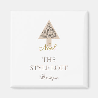Elegant Noel julgran för boutiquebutik Magnet