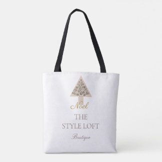 Elegant Noel julgran för boutiqueshop Tygkasse