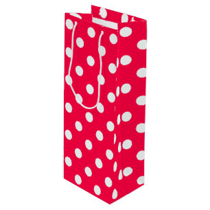 Elegant Nostalgic jul Red White Polka dots