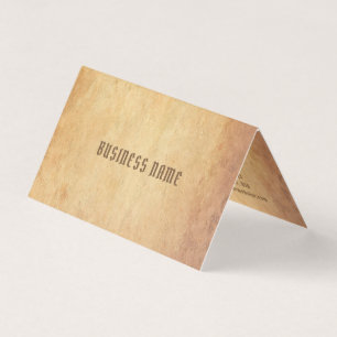 Elegant Nostalgic Old Papper look Professionell Lu Visitkort