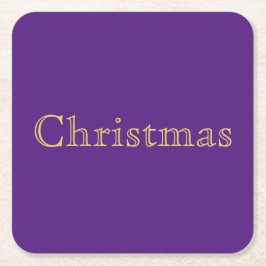 Elegant Nostalgisk jultext om Royalets Lila Underlägg Papper Kvadrat