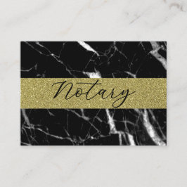 Elegant notarius spp. marble glitter guld visitkort