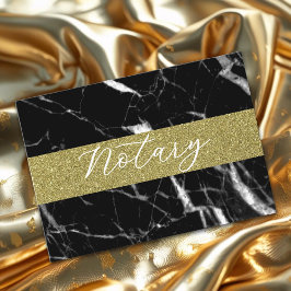 Elegant notarius spp. marble glitter guld visitkort