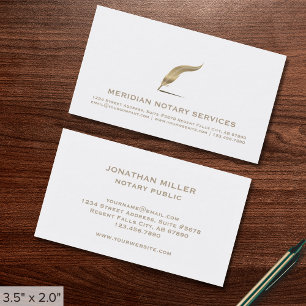 Elegant Notary Affärskort Visitkort