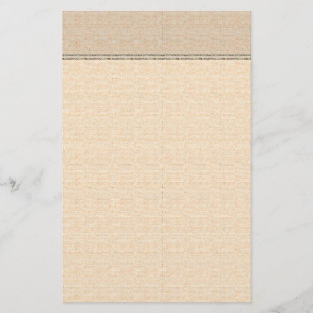 Elegant Nött Pergamentbrevpapper Brevpapper (Framsida)