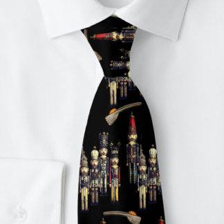 Elegant Nutcracker Christmas Neck Tie Slips